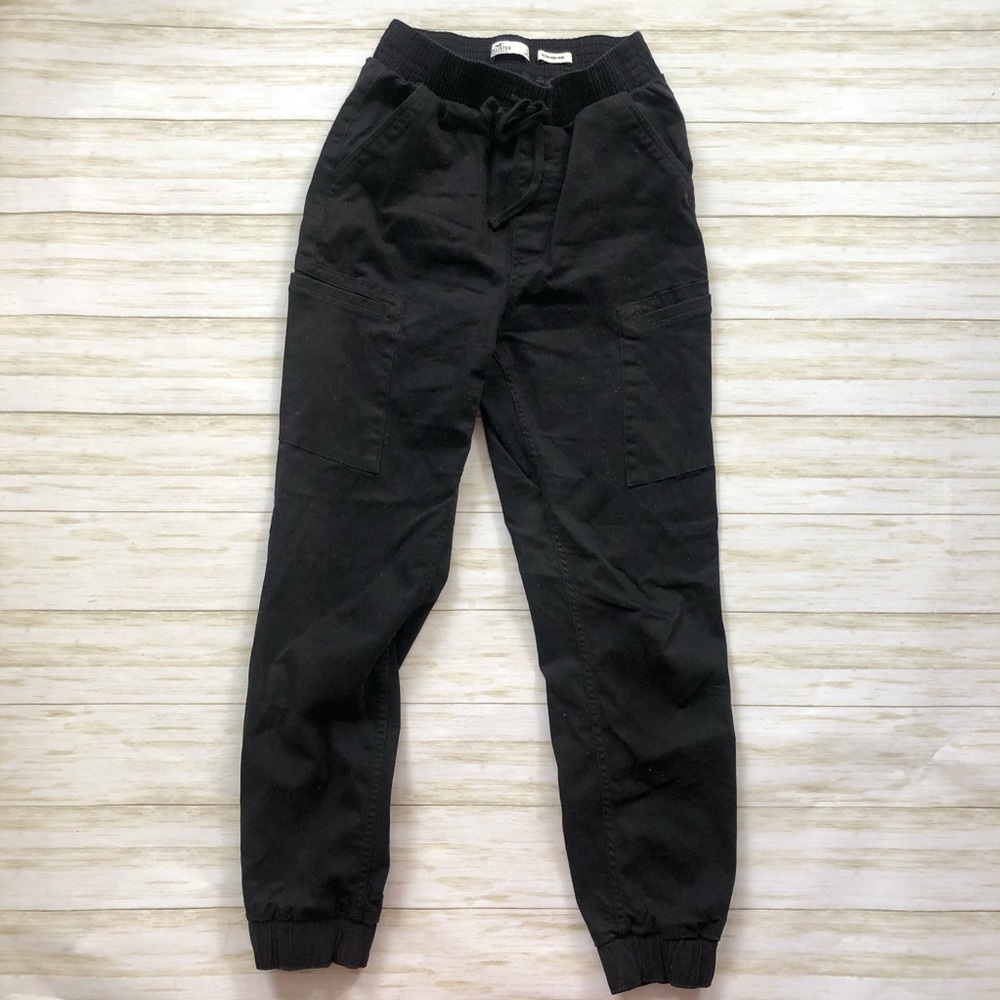 Black Cargo Joggers